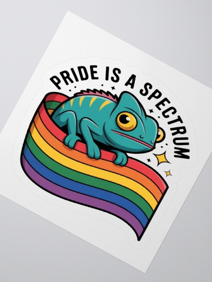 Pride Chameleon Sticker - Exclusive Vinyl Design Celebrating Spectrum product image (6)
