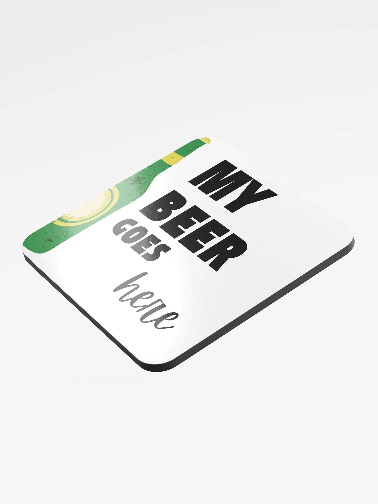 My Beer Goes Here Cork Coaster Set product image (3)