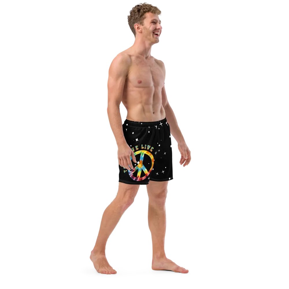 Peace and Love among the stars swim trunks product image (12)
