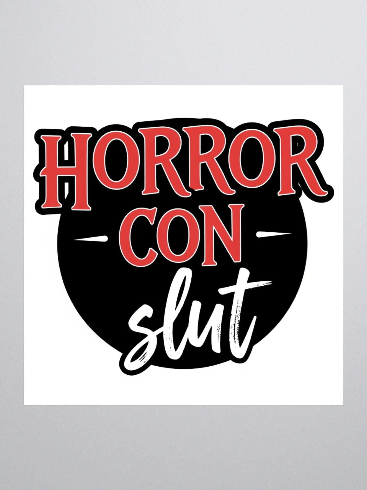 Horror Con Slut Sticker product image (1)