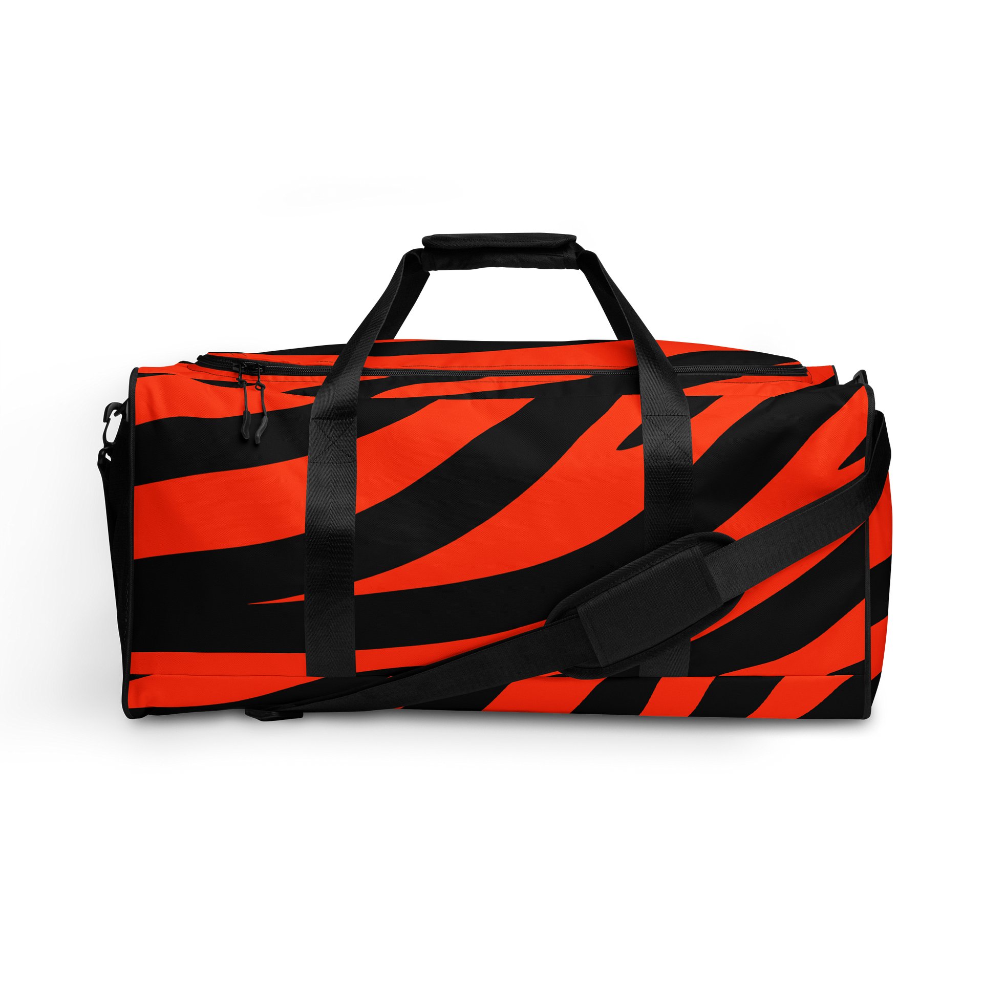 Tiger Print Duffle Bag – Orange Black product image (1)