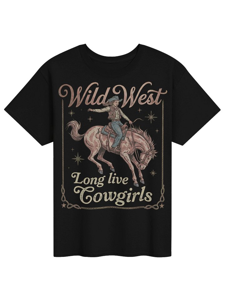 Vintage Cowgirl Riding Horse T-Shirt - Western Aesthetic Tee, Southern Country Style Shirt product image (3)