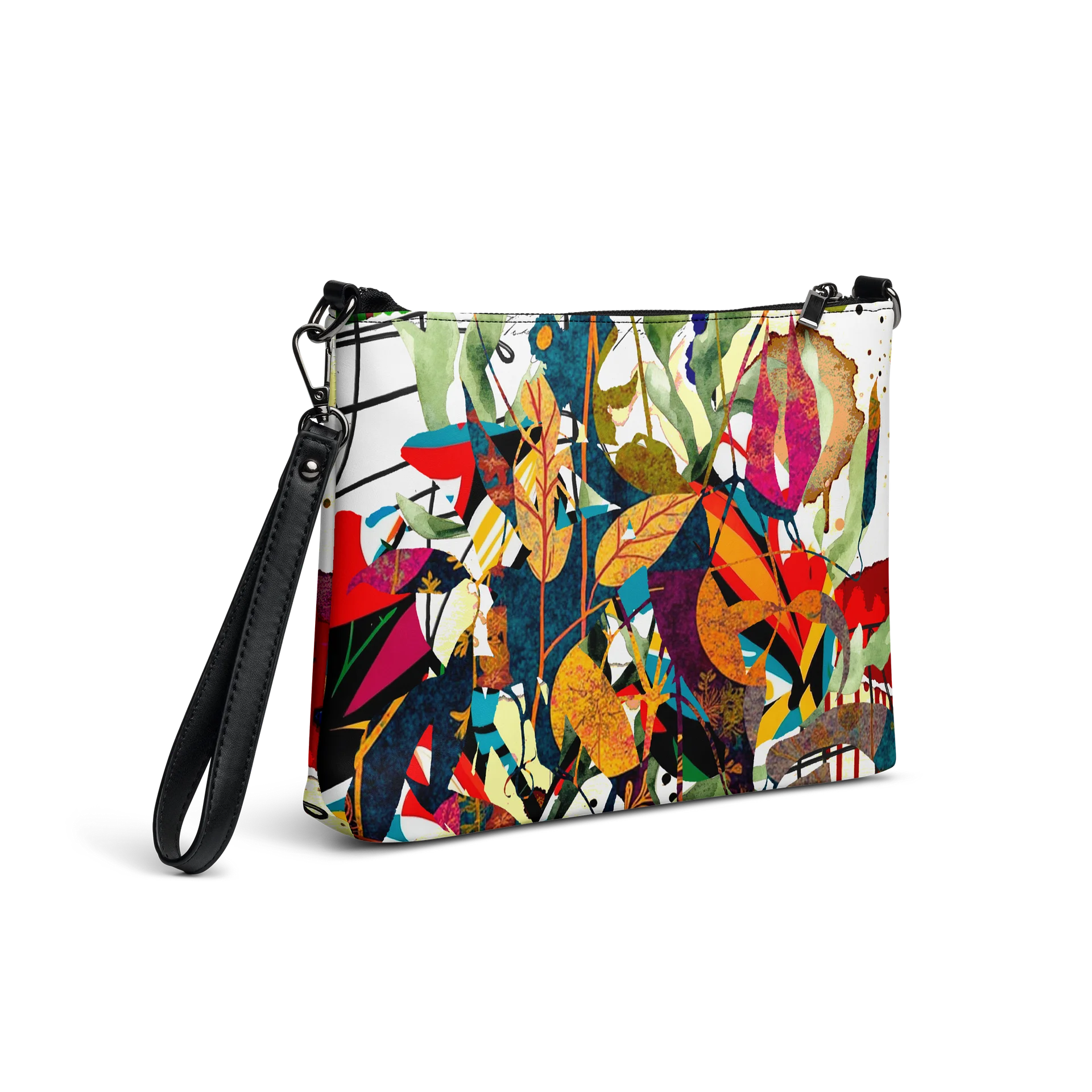 Abstract Botanical All-Over Print Crossbody Bag product image (5)