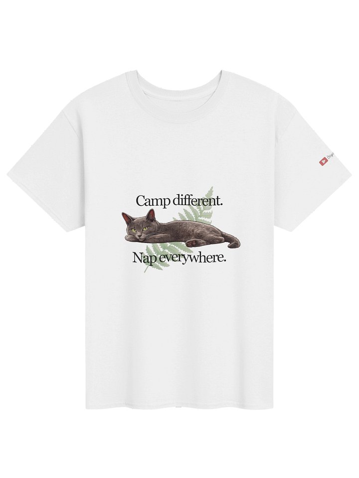 Camp different. Nap everywhere. T-shirt product image (61)
