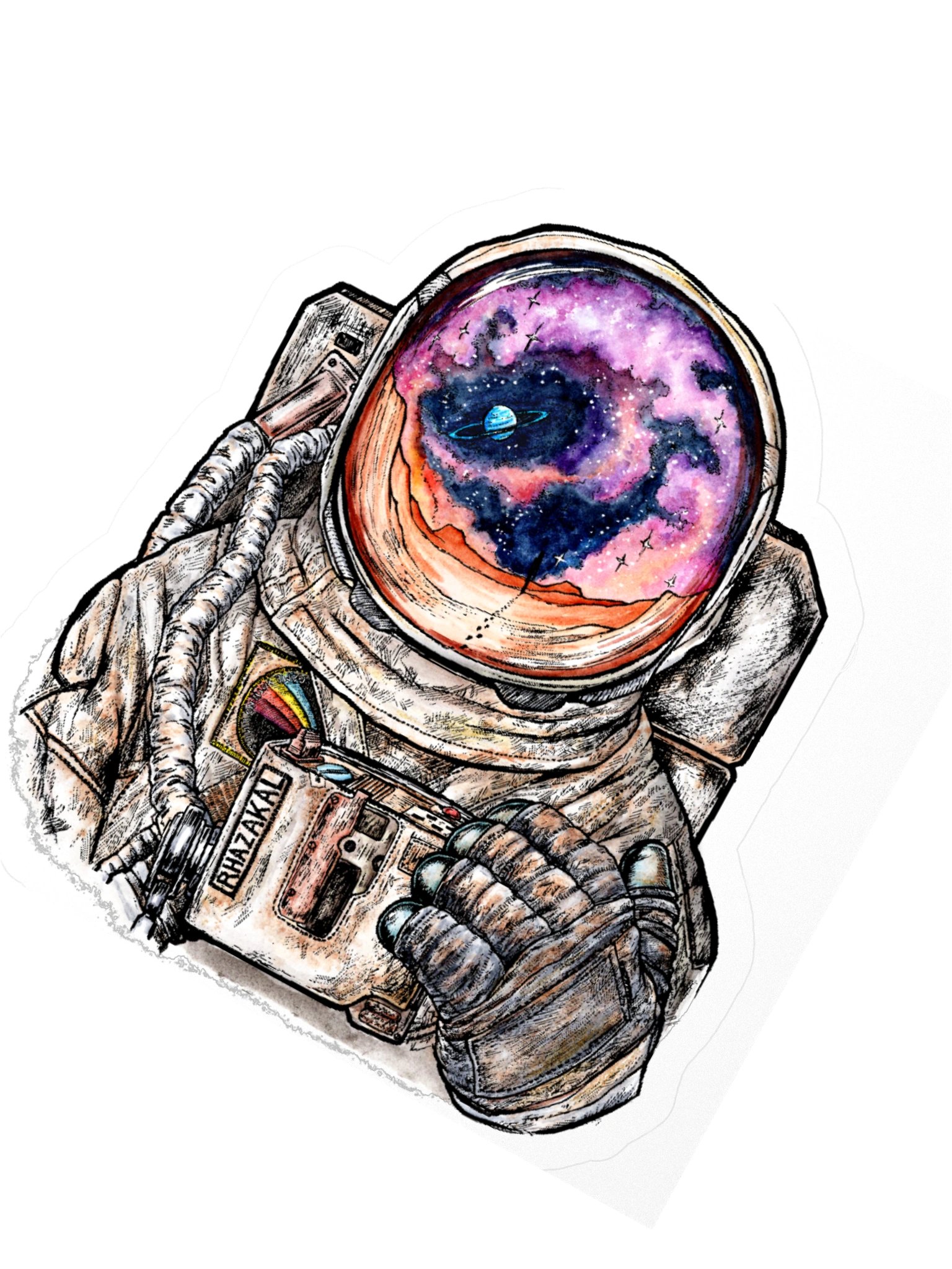 Beyond the Visor — Rhazakal Kiss-Cut Sticker product image (2)