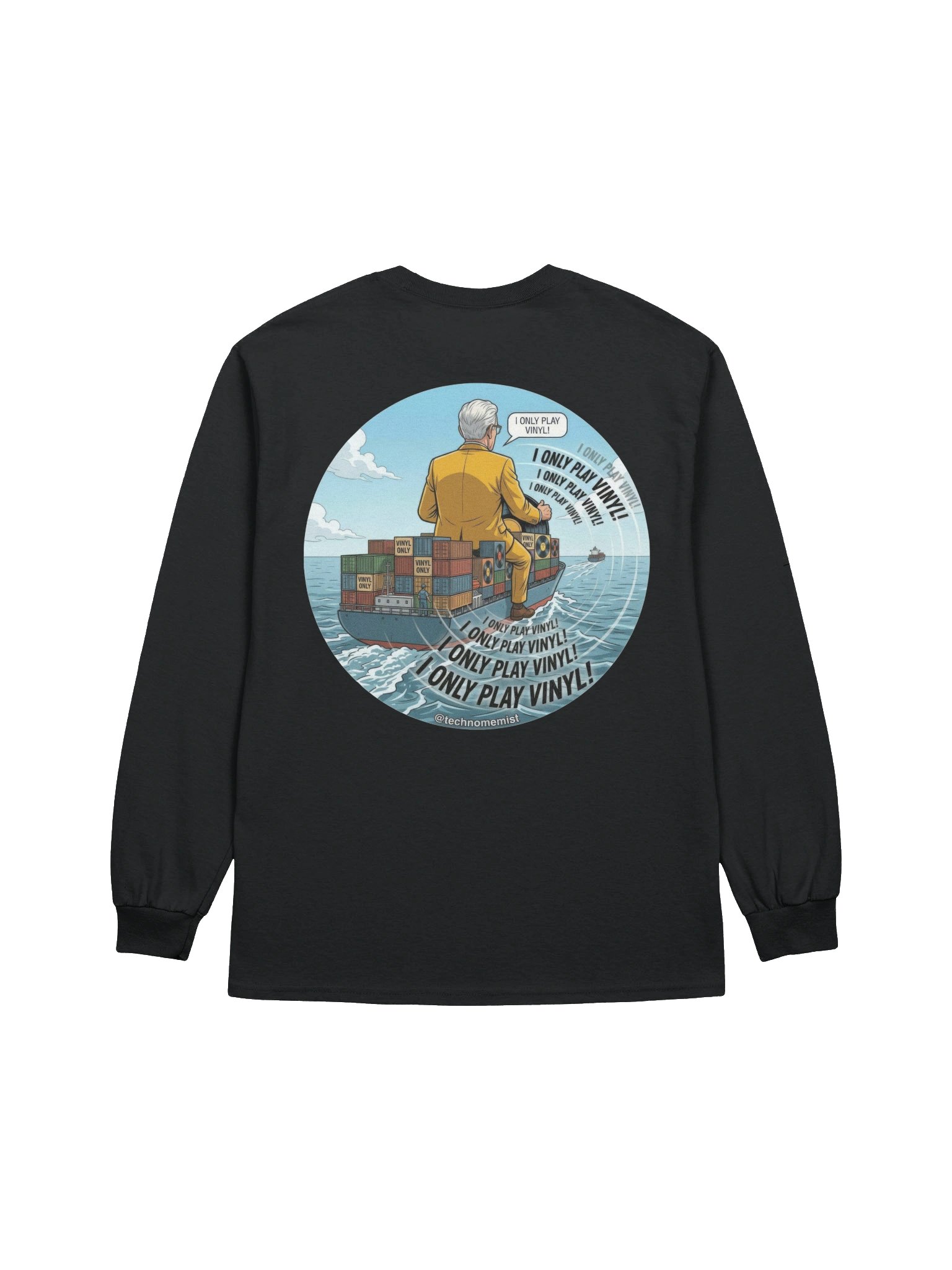 I Only Play Vinyl Longsleeve product image (2)