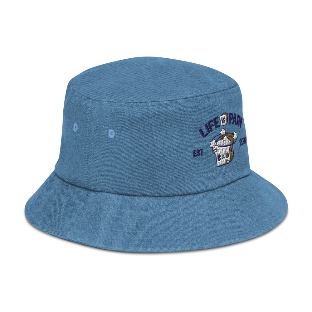 Life is Pain Denim Bucket Hat product image (16)