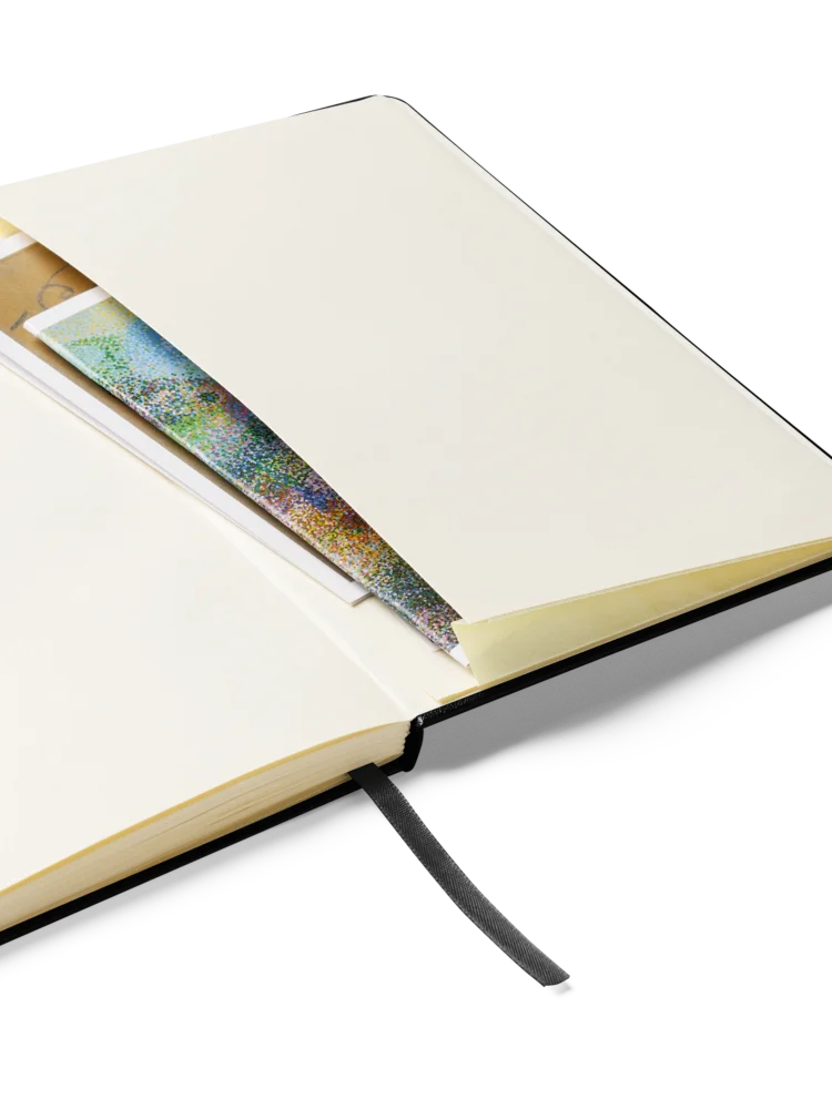 Hardcover "The Moon is distant from the Sea" Journal with Elastic Closure and Inner Pocket | Emily Dickinson Notebook product image (10)