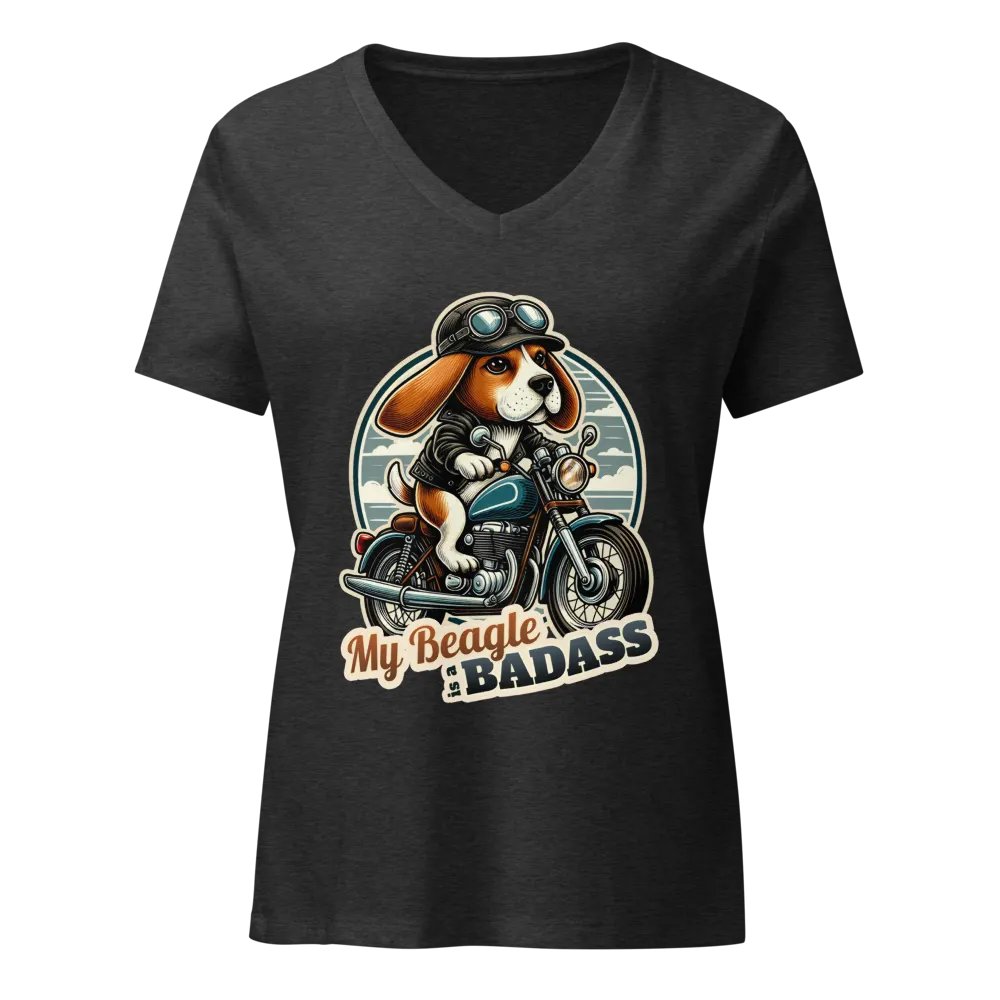 Badass Beagle - V-neck product image (3)