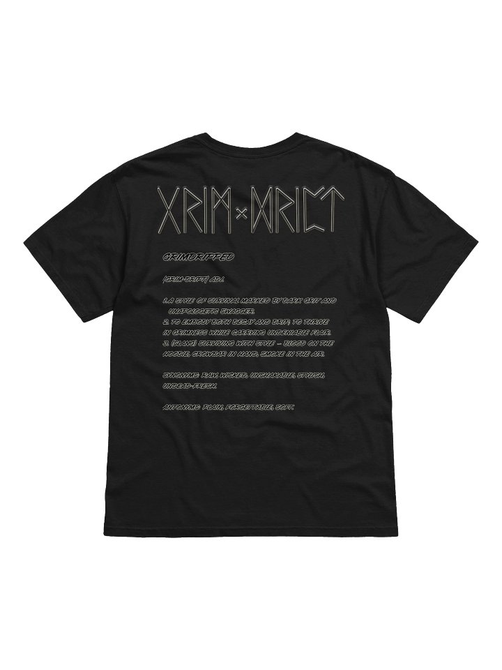 GrimDripped Definition Tee — Elder Futhark Edition product image (6)