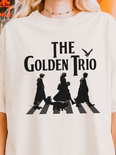Golden Trio on Abbey Road Parody Vintage Parody Shirt product image (9)