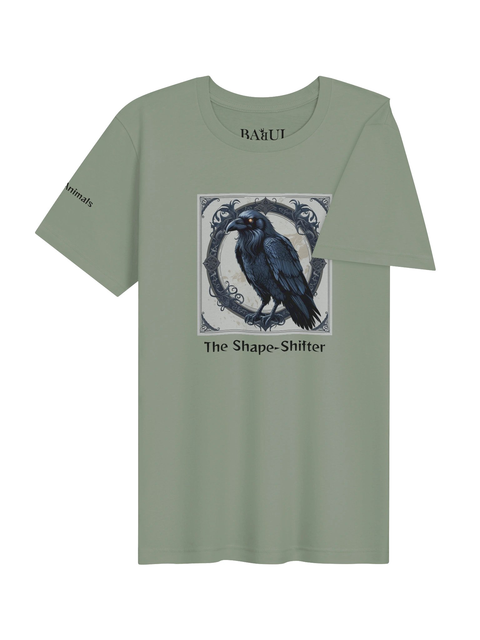 CROW – The Shape-Shifter - Magic Animals T-Shirt - (front graphic) product image (5)