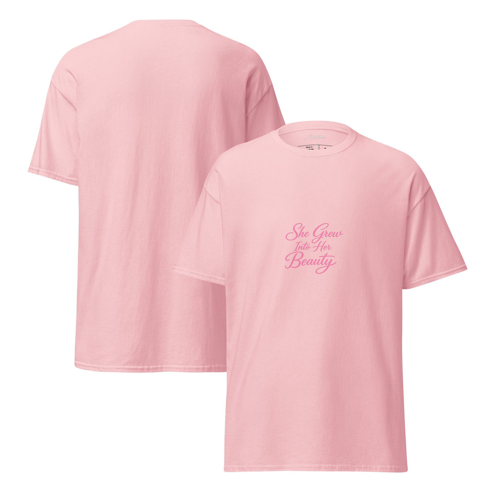 She Grew Into Her Pretty – Feminine Script Tee product image (7)