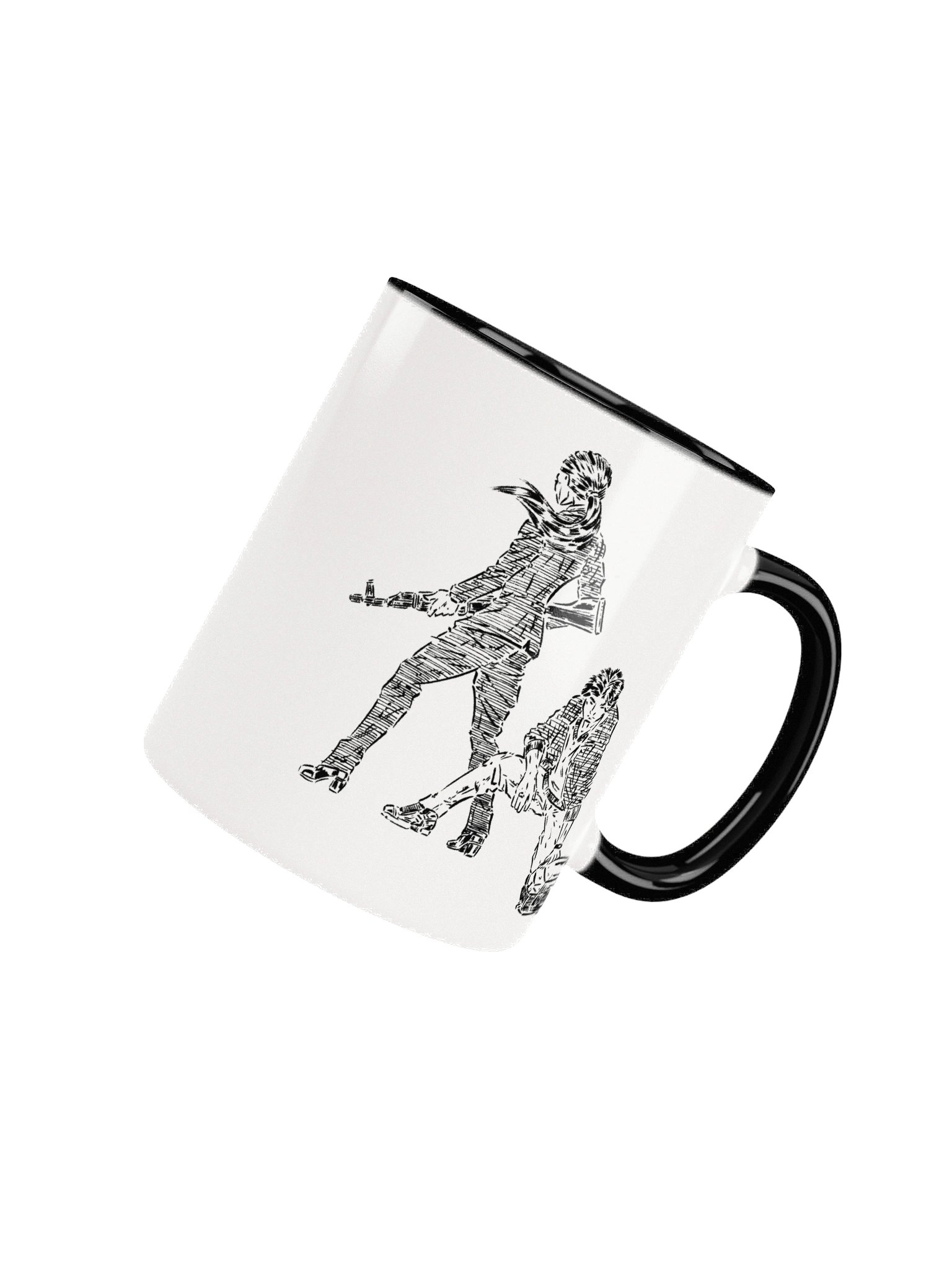 MEIFUMADO | Sakura & Naoki | Black & White Mug product image (4)