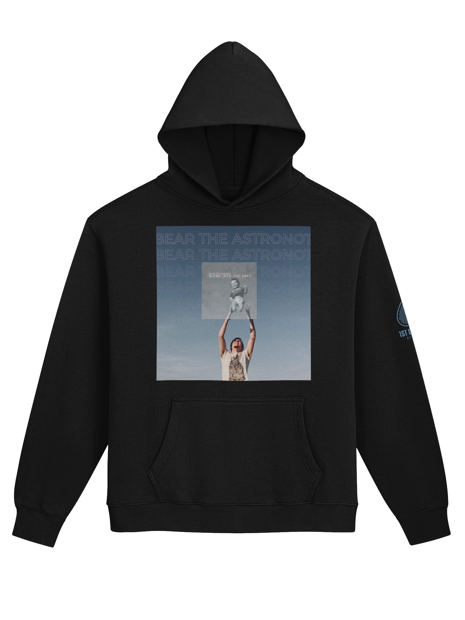 Bear the Astronot Blend Into the Grey Unisex Hoodie product image (1)