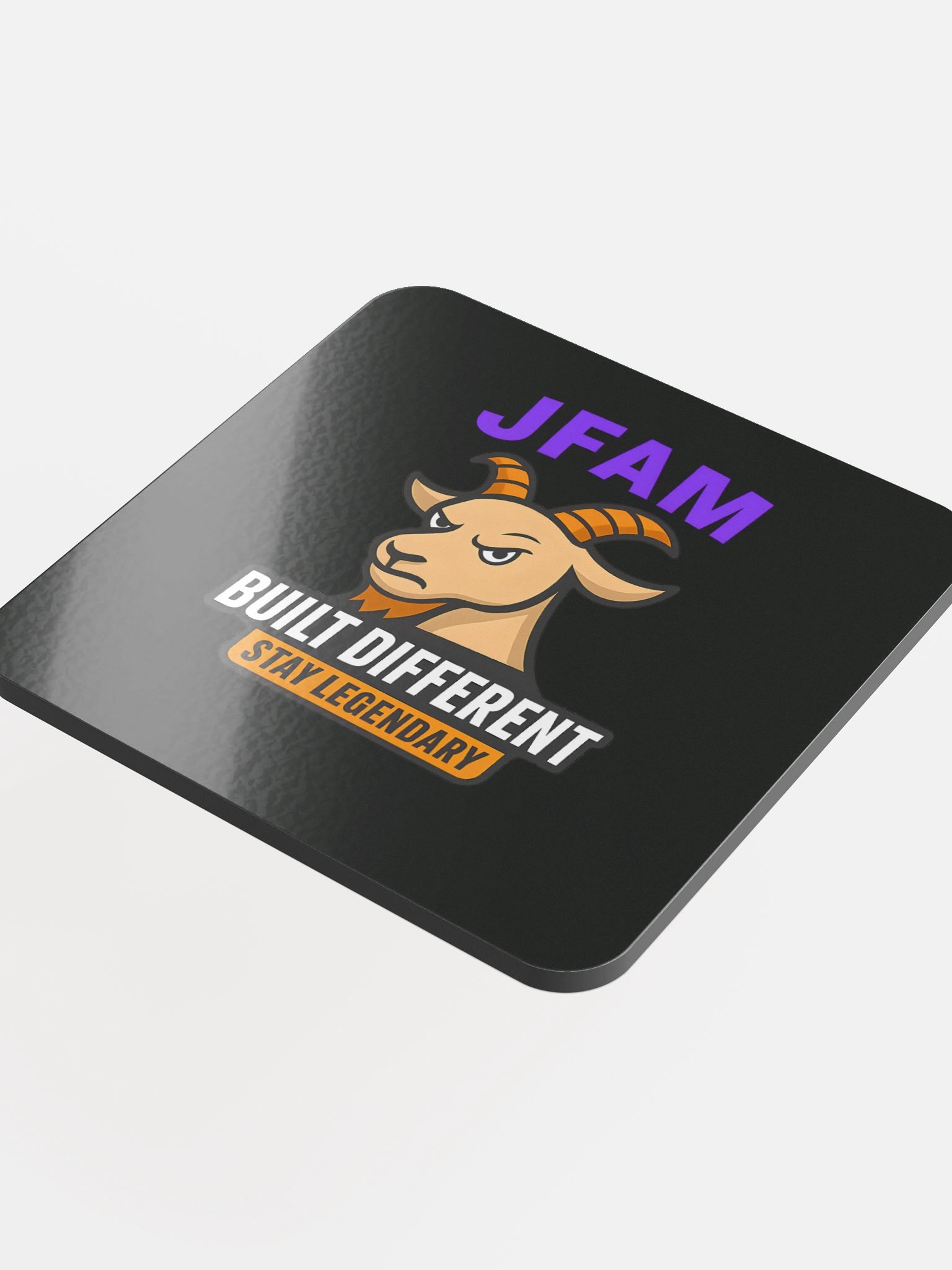 Legendary Goat Glossed Cork Coaster product image (4)