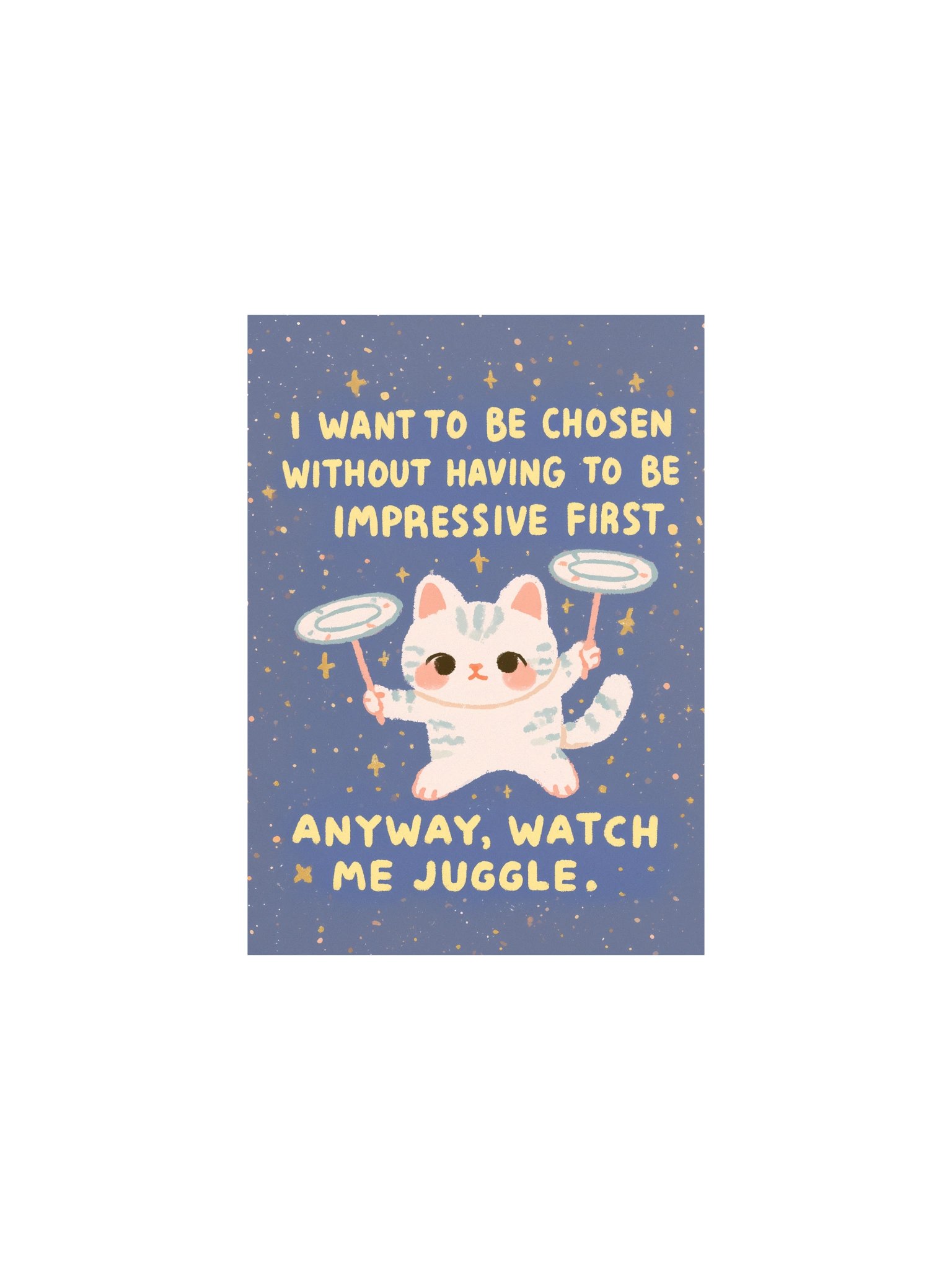 Cute Cat Juggling Quote Poster product image (5)