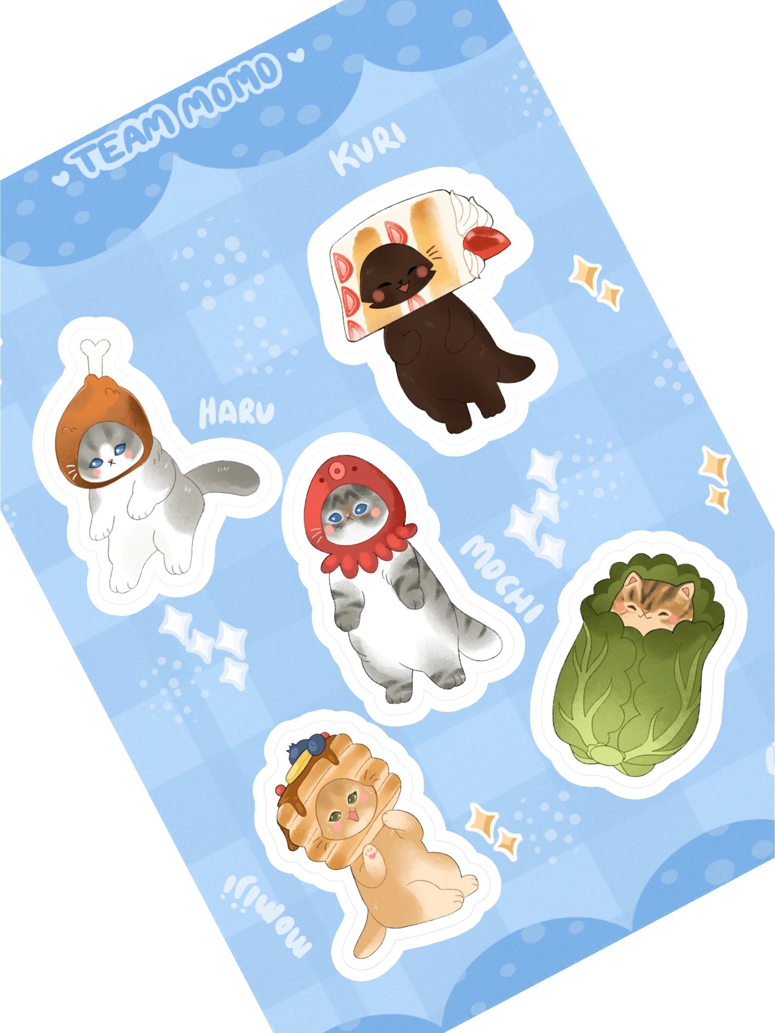 Team Momo Sticker Sheet product image (1)