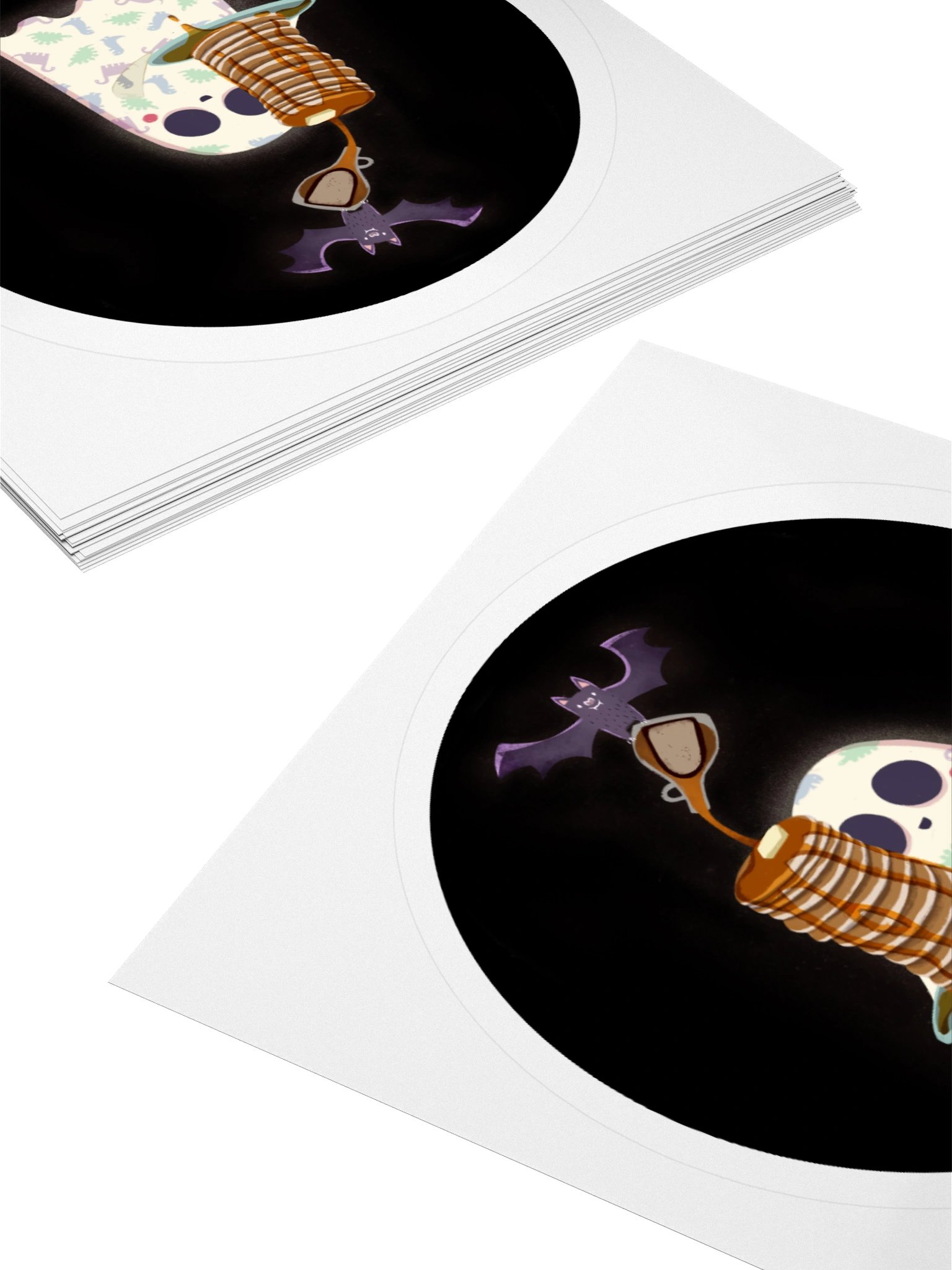 Little Ghost Pancake Stack Breakfast - Vinyl Sticker product image (4)