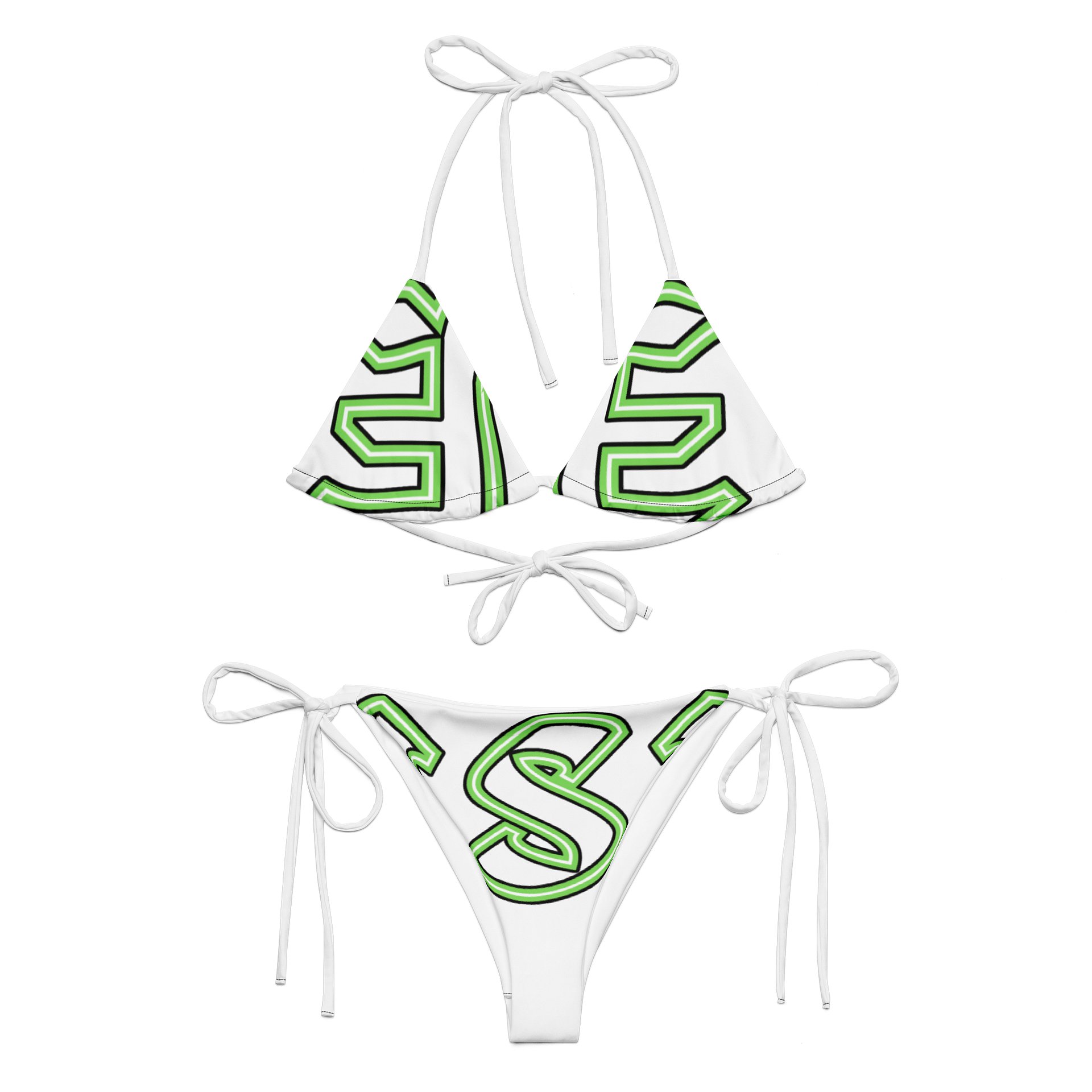 Neon Green 'ESE' Style Bikini Set product image (2)