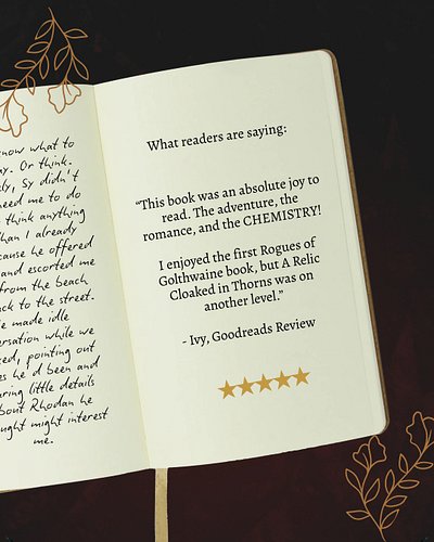 I love that early readers are enjoying this as much as I do! The chemistry between Sy and Ashara is my favourite part of this...