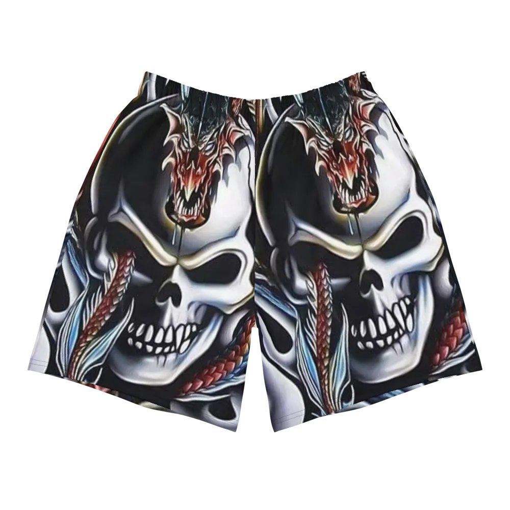 Dragon Skull Athletic Long Shorts product image (11)