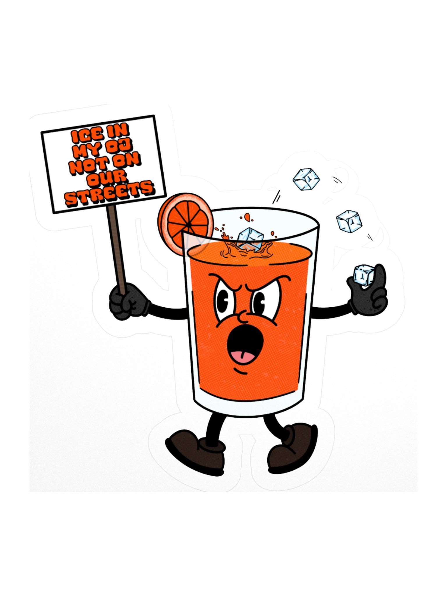 Ice in my OJ Sticker product image (1)