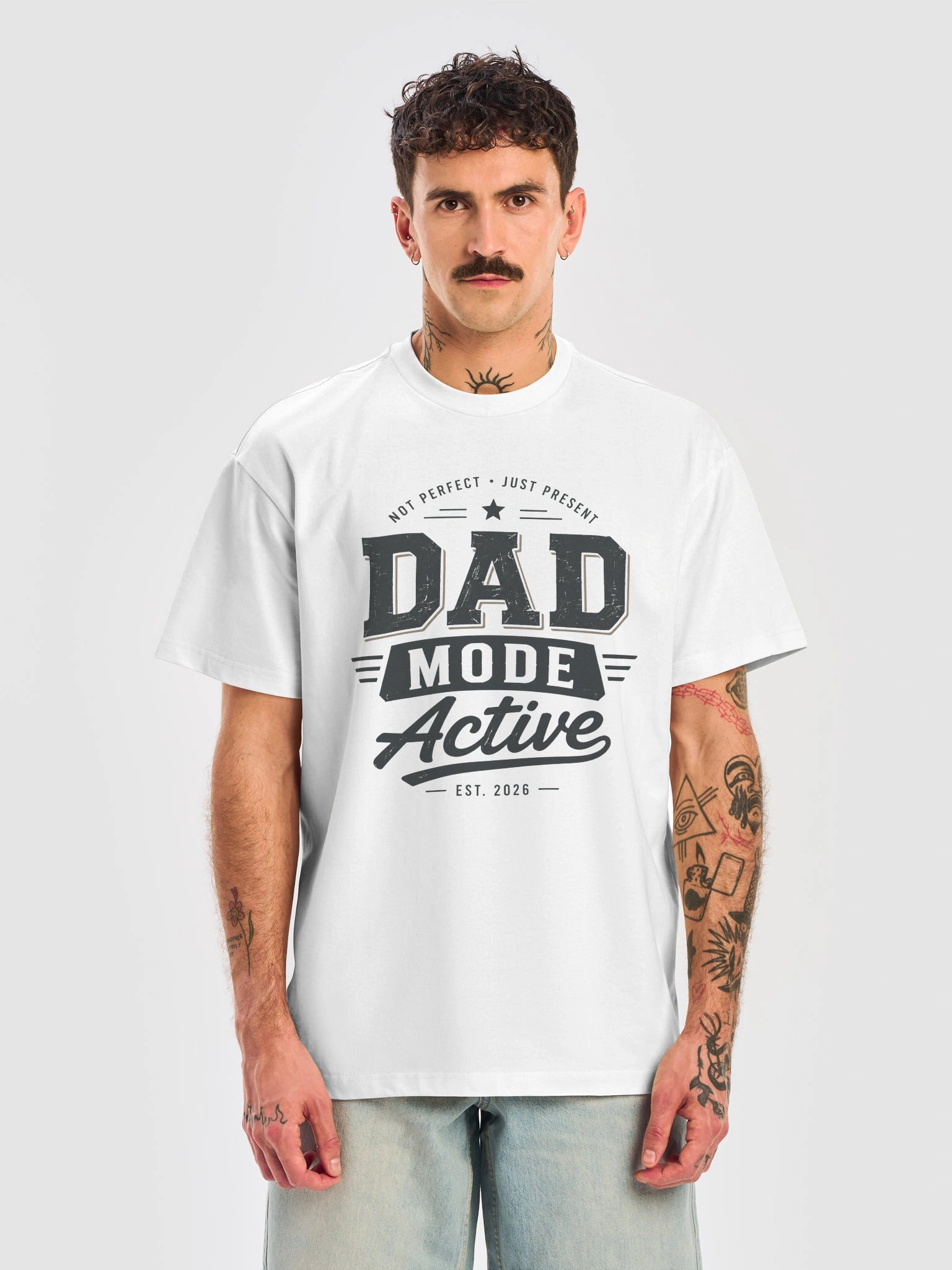 First Father's Day 2026 Gift | Dad Mode Active Vintage T-Shirt product image (1)