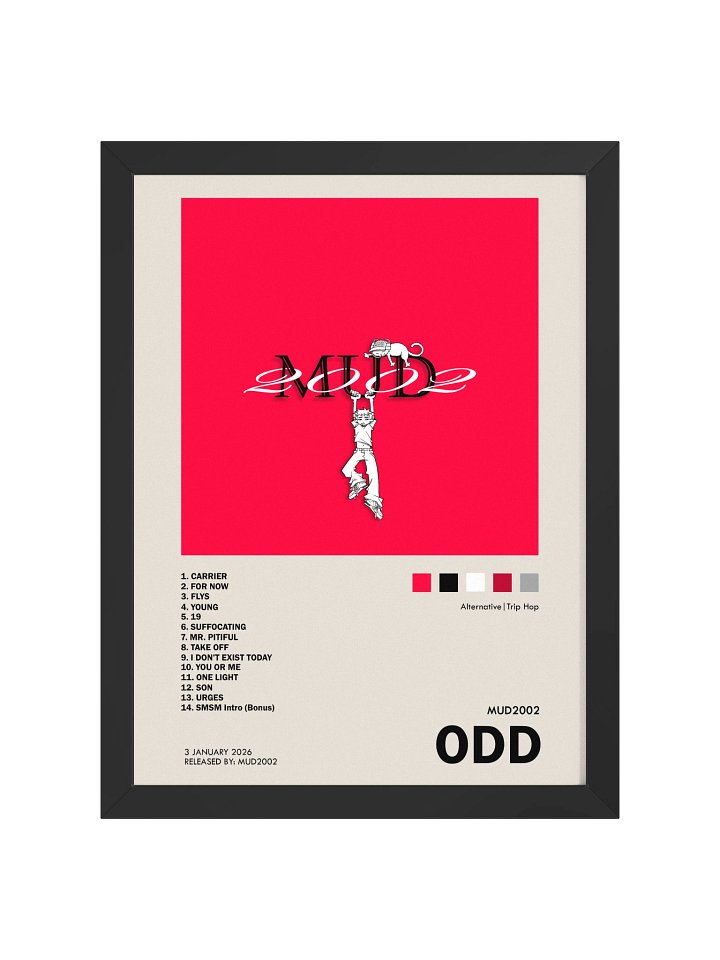Mud2002 "Odd" Album Art Matte Poster product image (3)