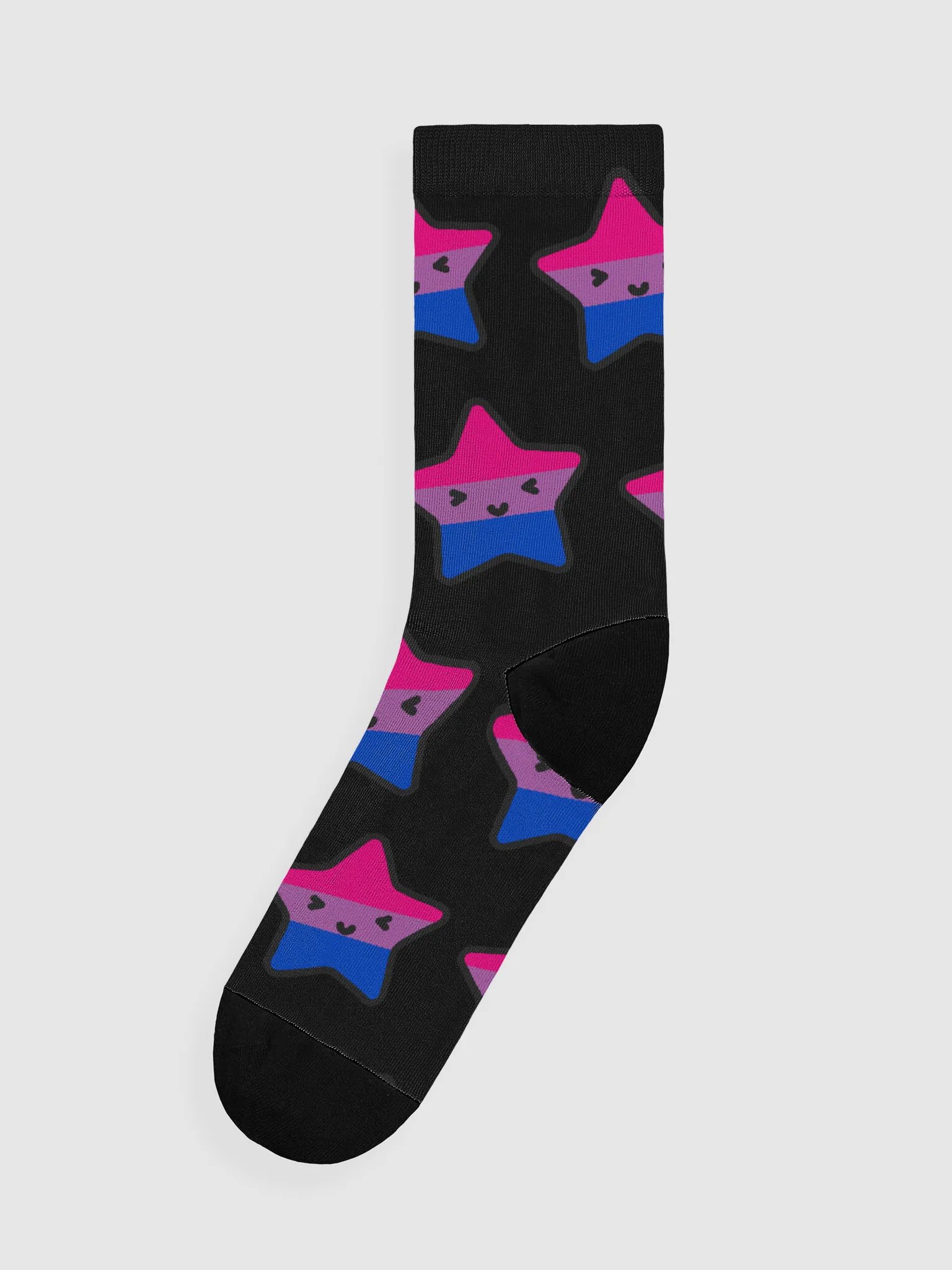 Bi Pride Lucy Black Socks product image (2)