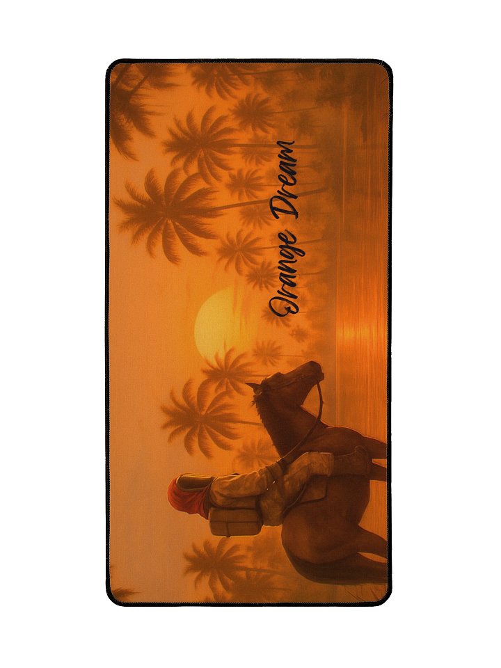 Orange Dream Desk Mat Banner product image (2)
