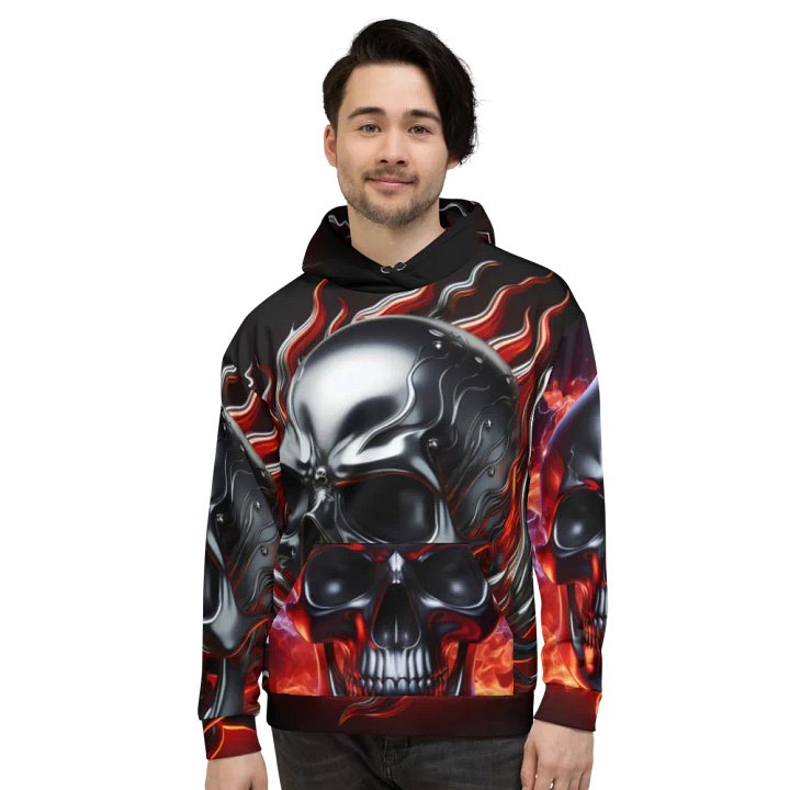 Metallic Print - Unisex Skull Hoodie #19 product image (2)