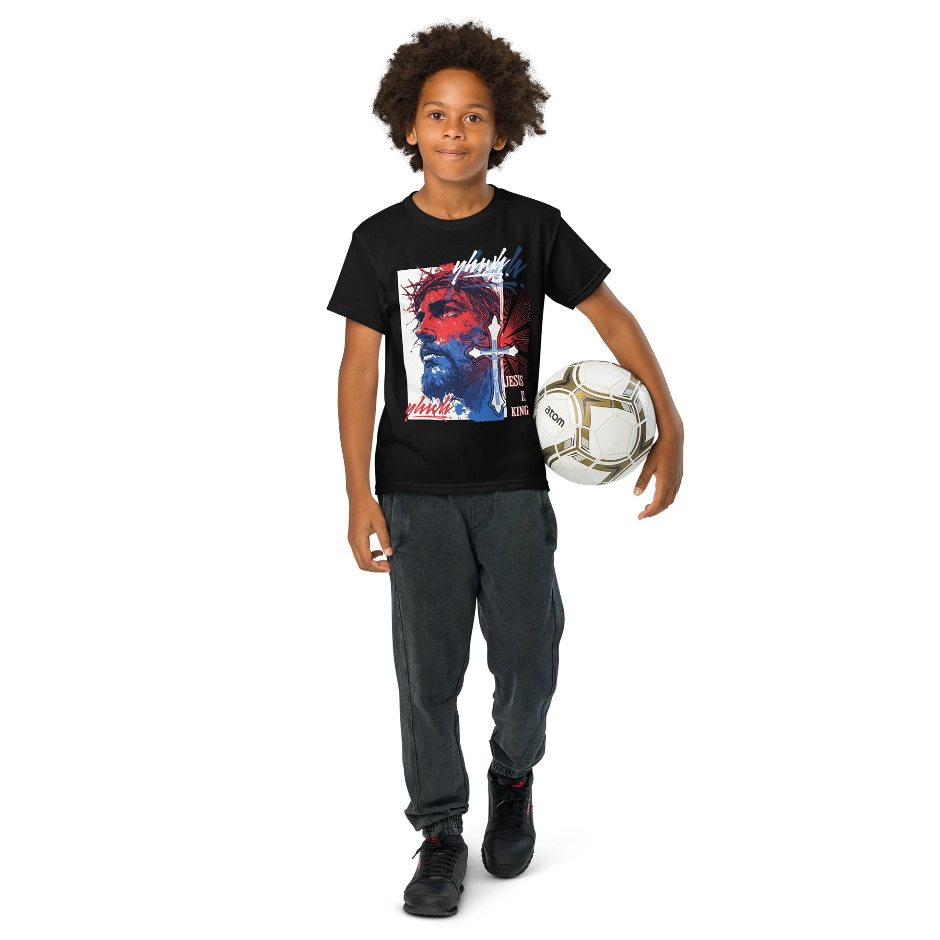 YHWH Kids Tee - "Jesus is King" product image (5)
