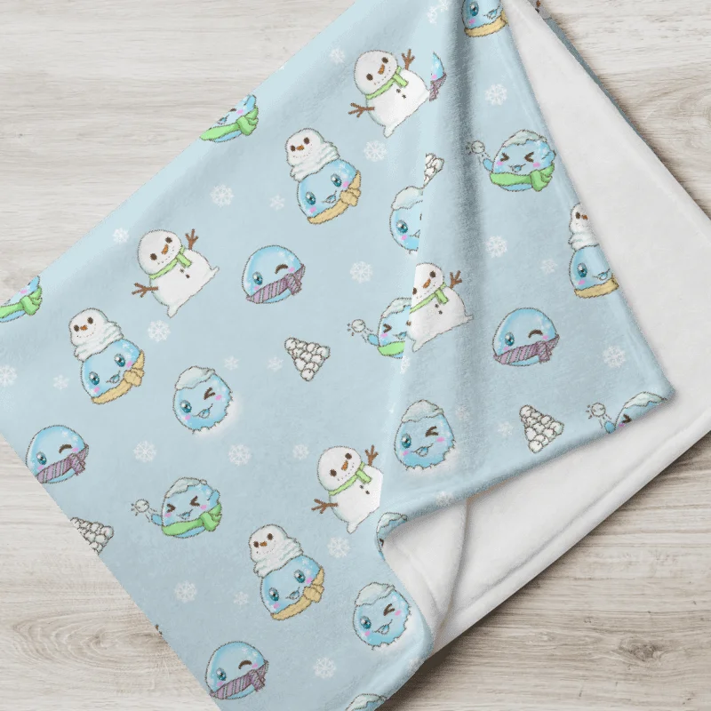 Snow Slime Throw Blanket product image (1)