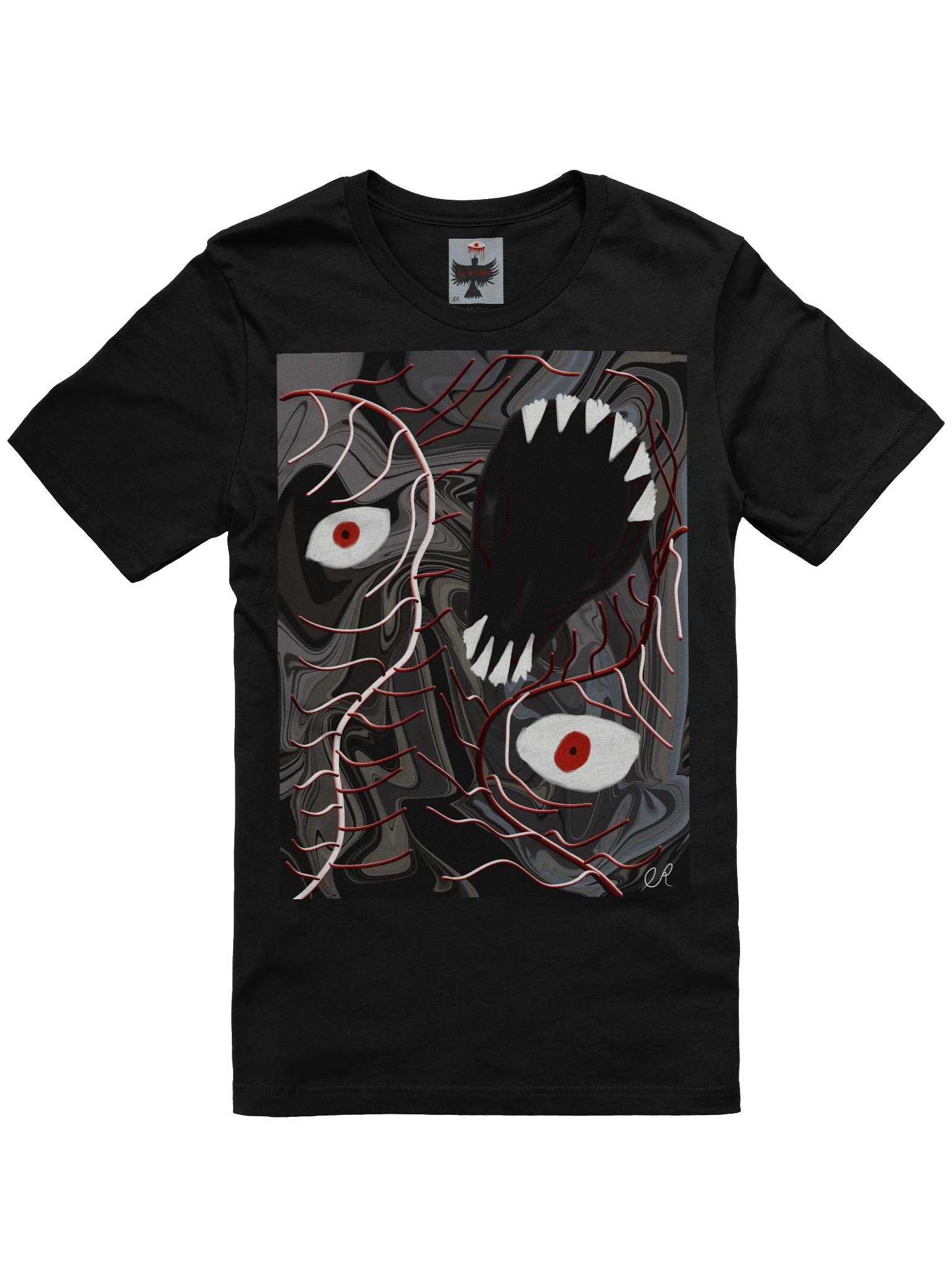 Marbled Eyes Surreal Graphic Tee product image (1)