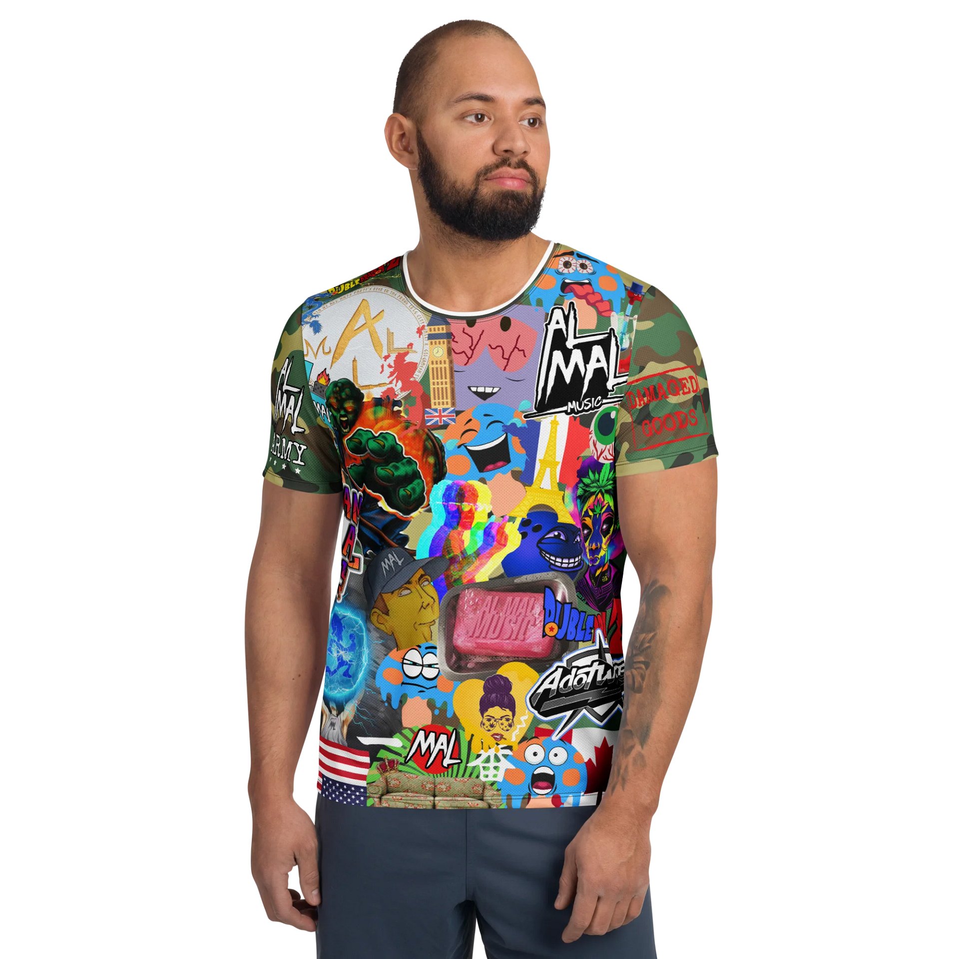 Road So Far Camo All-Over Print T-Shirt product image (1)