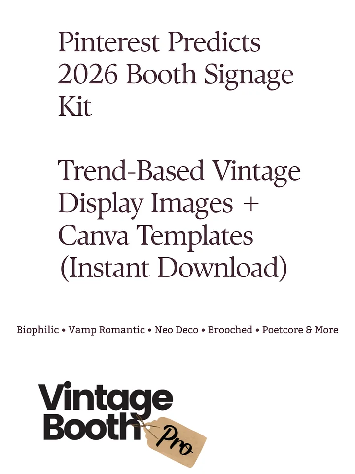 Pinterest Predicts 2026 Booth Signage Kit- 45 images product image (2)