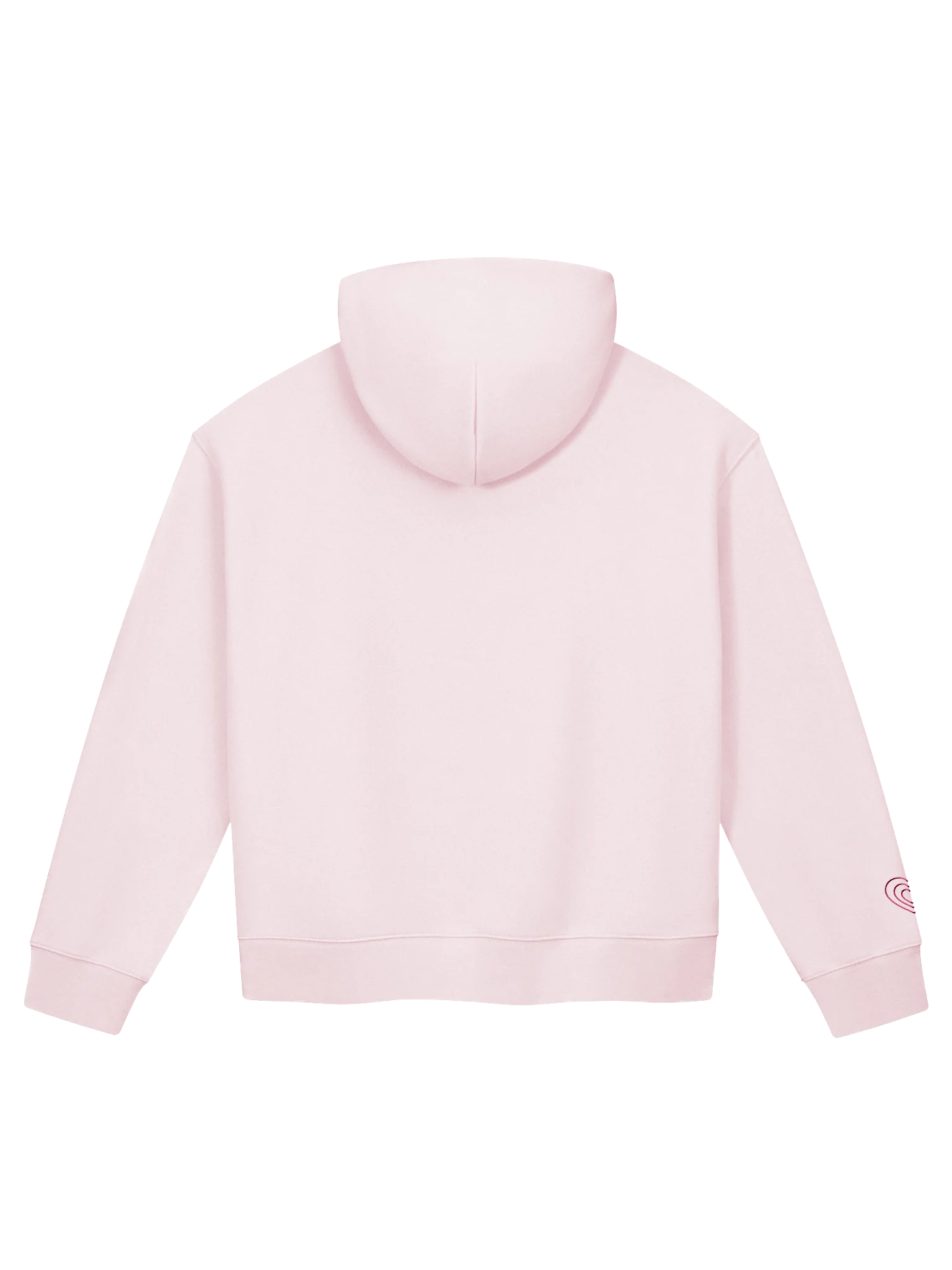 Slightly Cropped Hoodies Baby Pink product image (2)