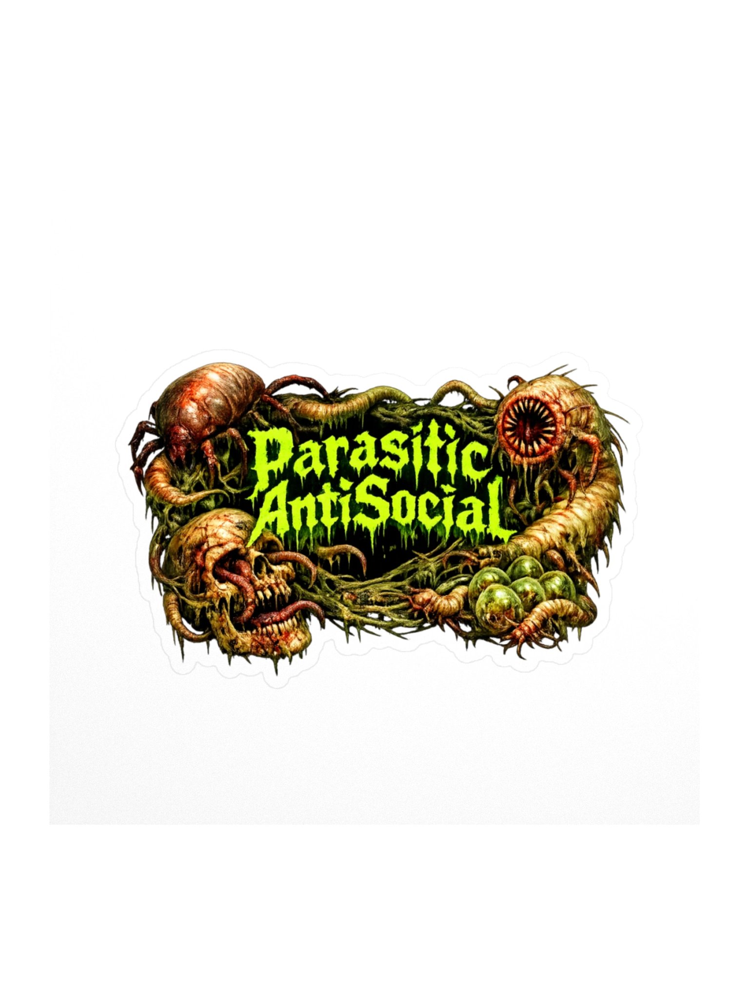Parasitic AntiSocial GRAPHIC Sticker product image (1)