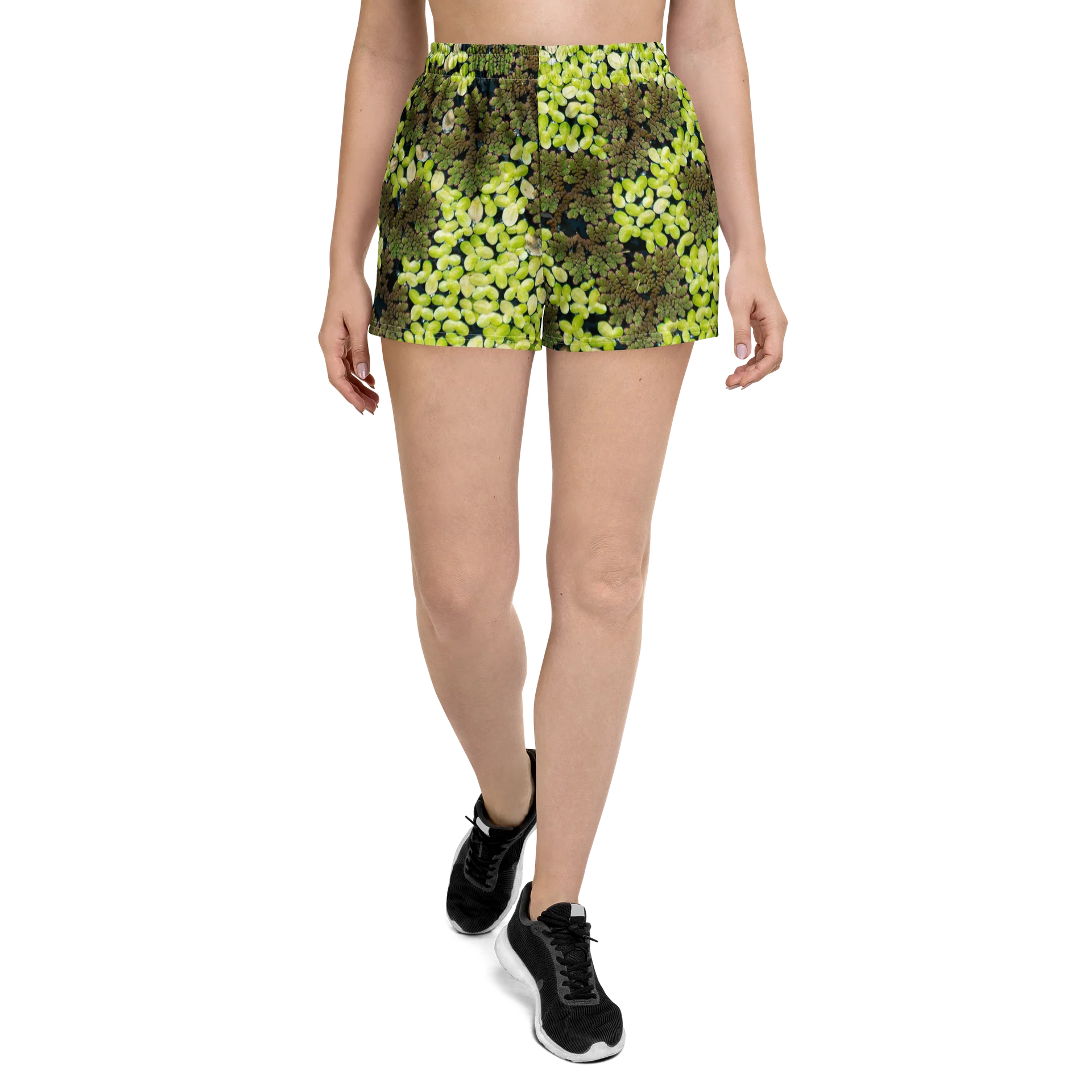 Verdant Life Light All-Over Print Unisex Athletic Shorts product image (1)