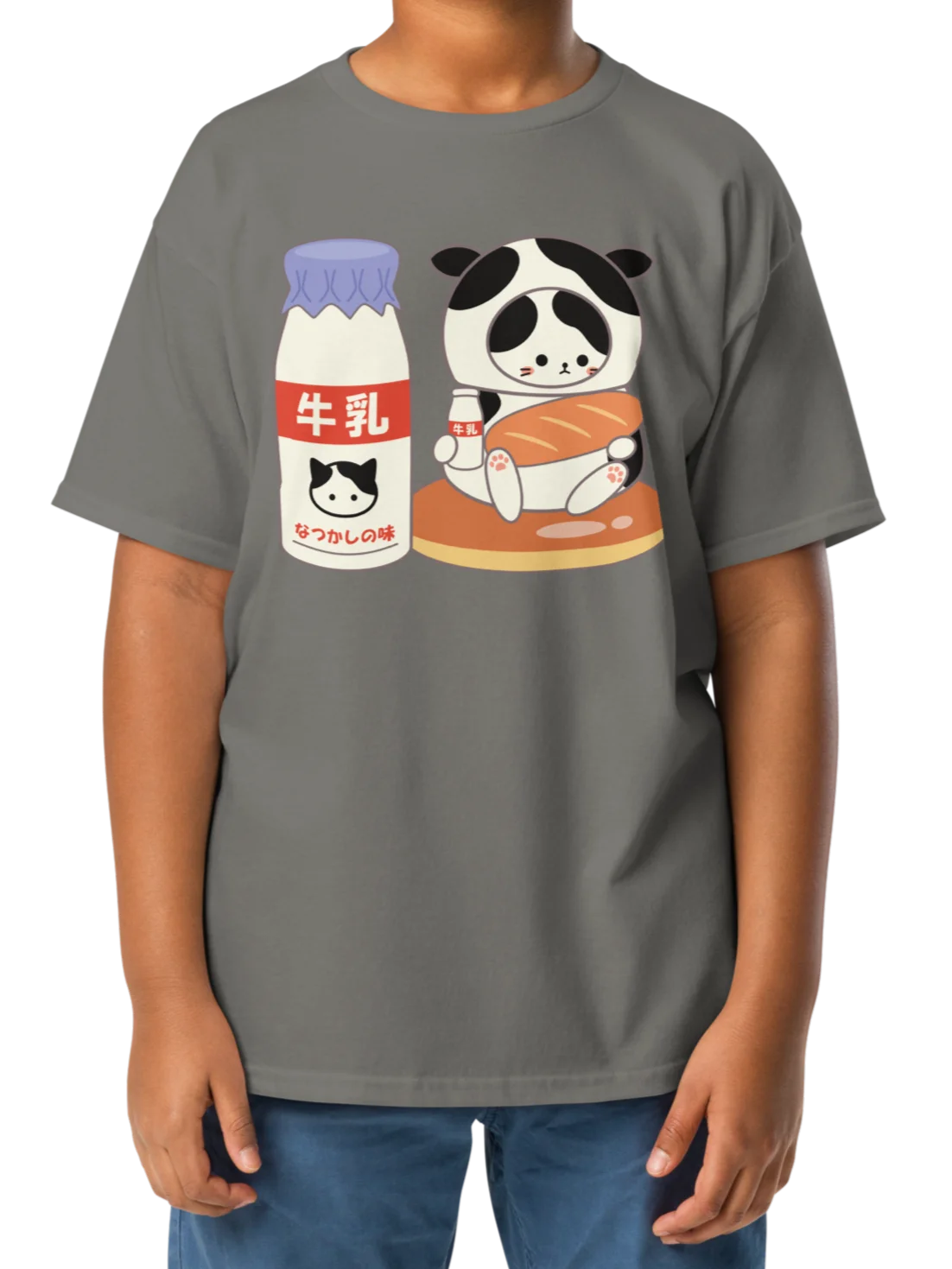 Milk Cat - Unisex Youth Heavyweight T-shirt product image (2)