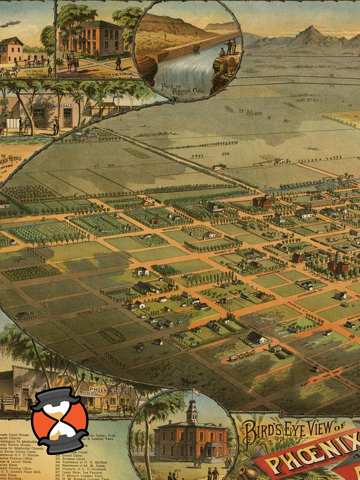 Phoenix Arizona 1885 (Canvas Print) product image (2)