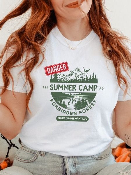 Forbidden Forest Magical Summer Camp Vintage Cozy Fall Shirt product image (10)