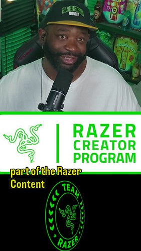 @razer 🥂🍯🚨Thank You  for allowing my community and I to grow and go with the #Razer family. Looking forward to every single c...