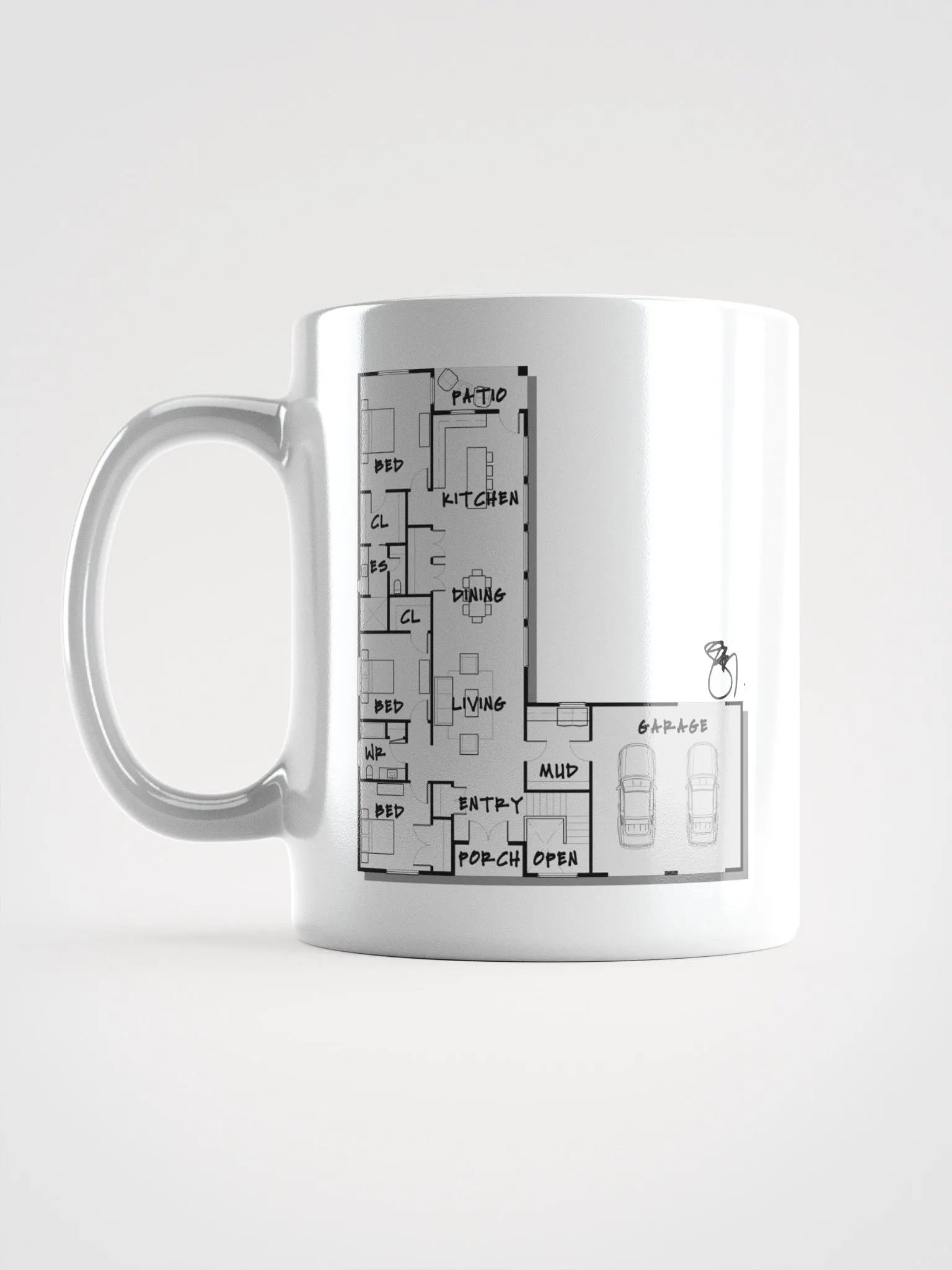Alphabet Floor Plan Mug - L product image (1)