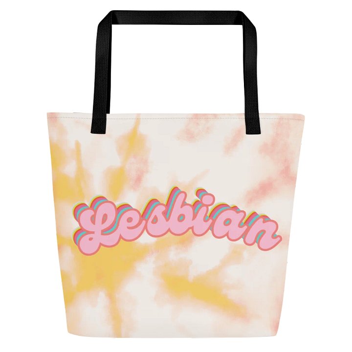 LGBTQIAP2S+ 2025, Curved Lesbian, Tote product image (1)