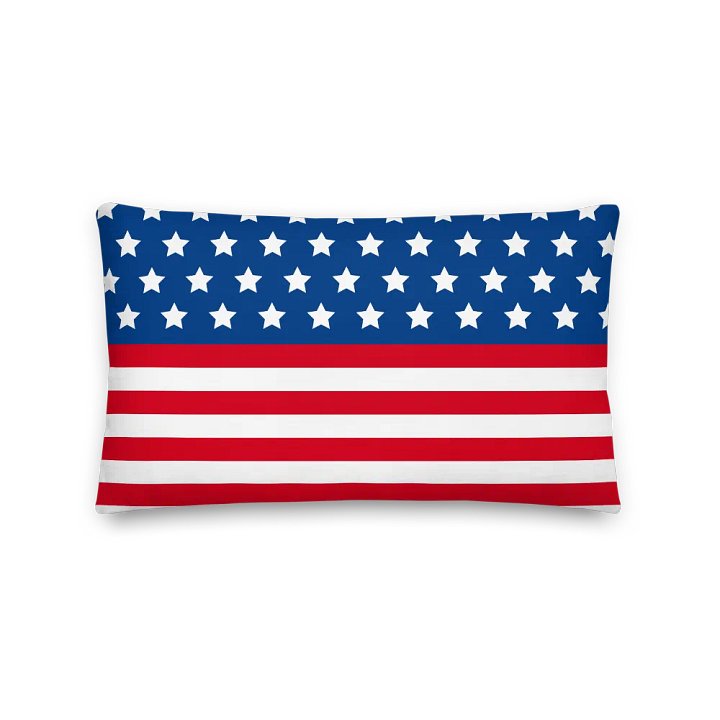 American Flag All-Over Print Premium Pillow - Patriotic Decor for Home product image (2)
