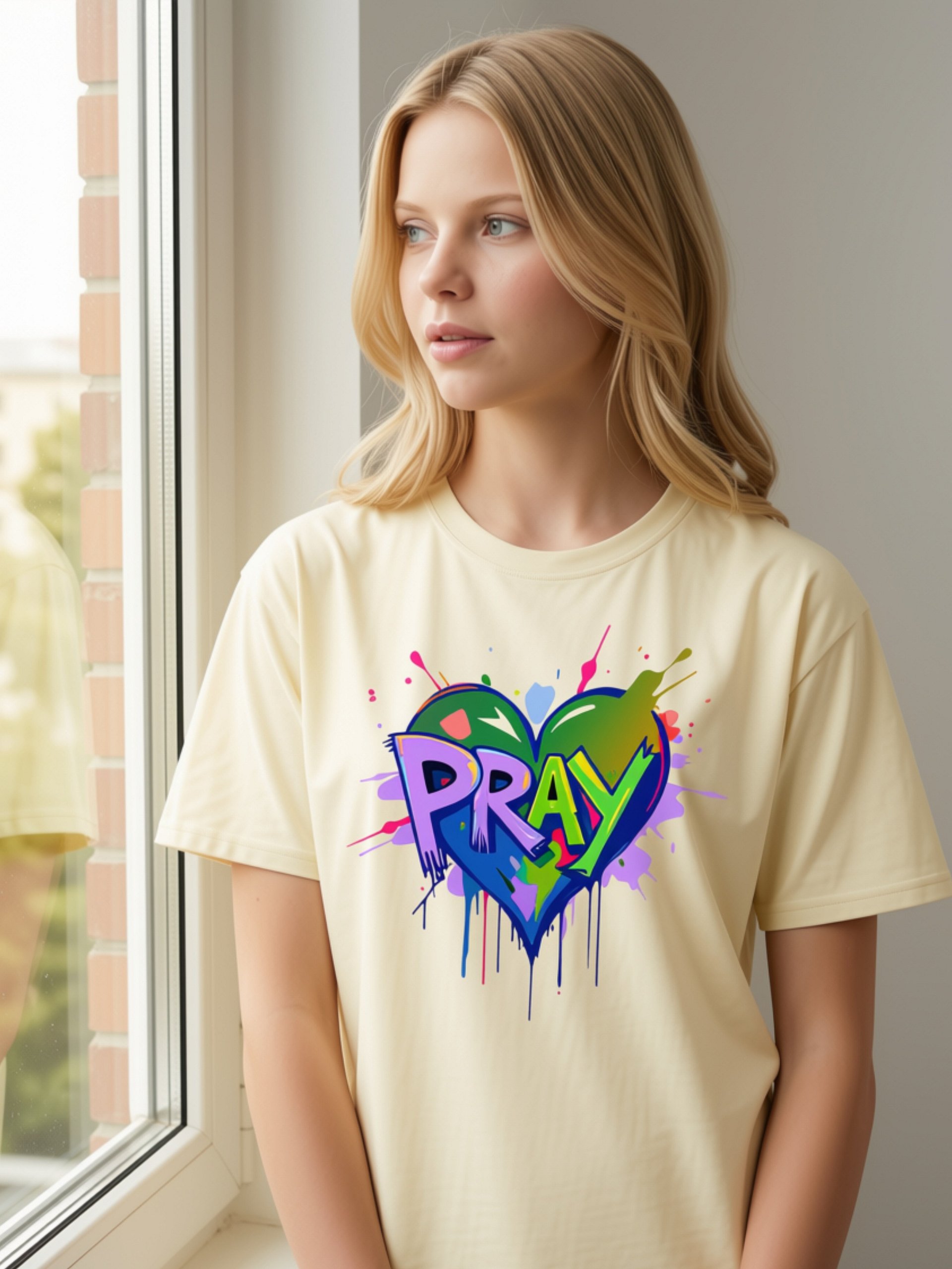 Prayerful Heart Girls T-shirt product image (1)
