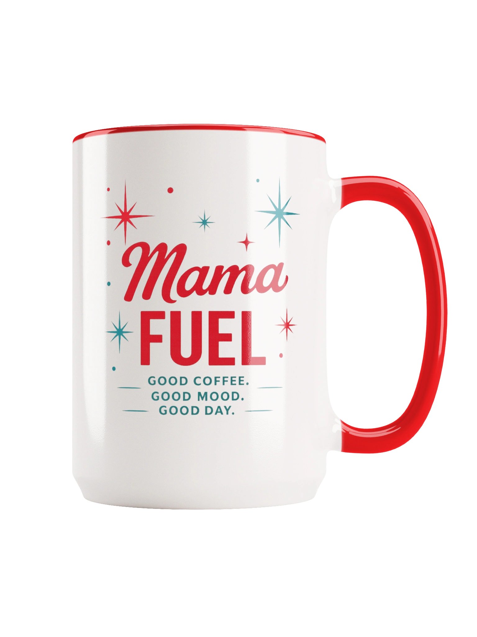 Mama Fuel™ Retro Coffee Mug Left-Handed Edition product image (1)