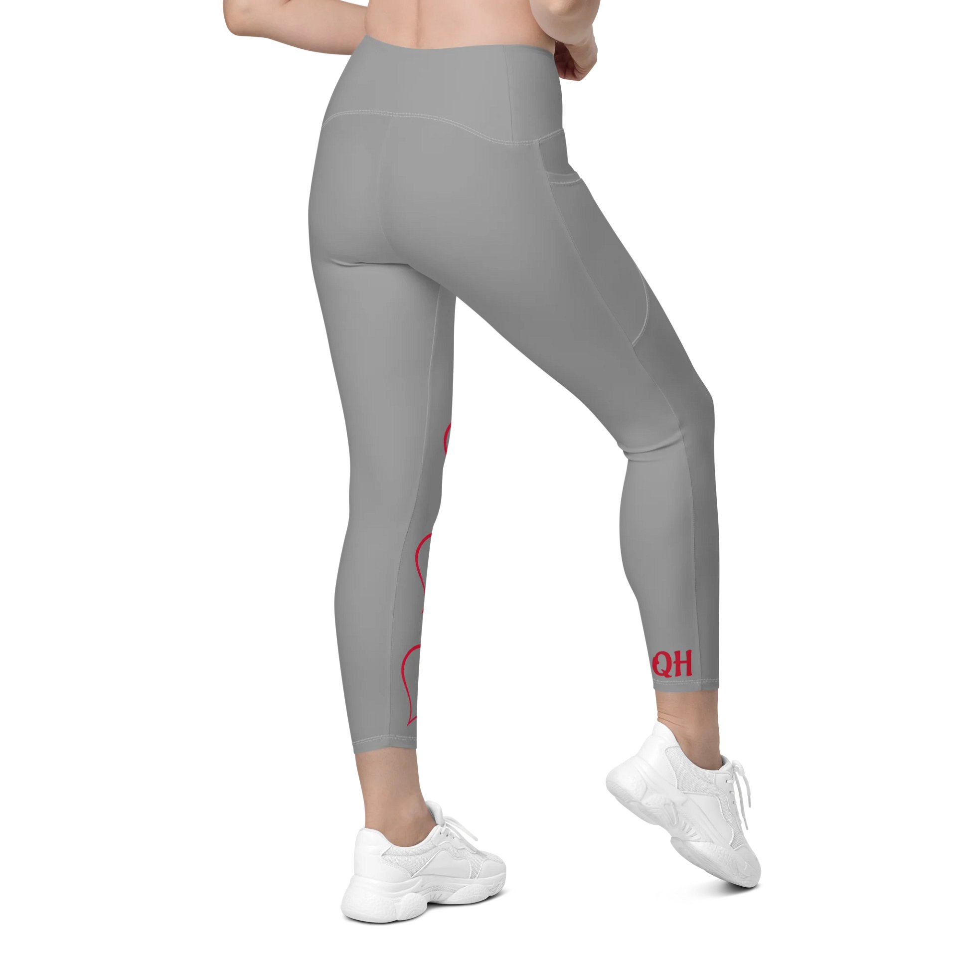 "Qu@lity He@rt" Leggings (Grey) product image (9)